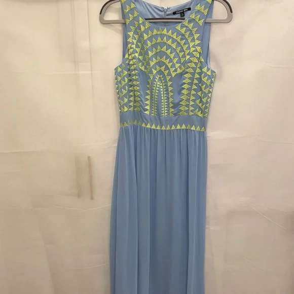 Gianni Bini | Dresses | Gianni Bini Blue Embellished Maxi Dress | Poshmark